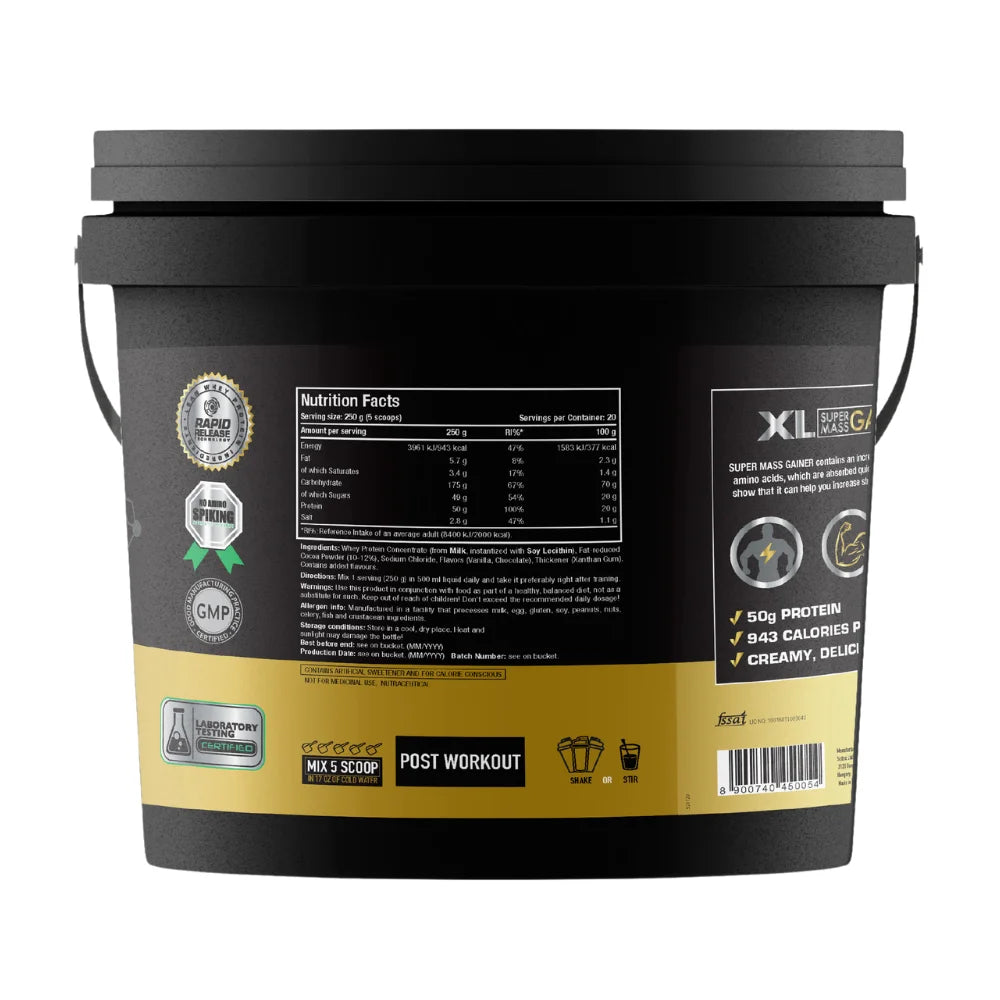 One Science XL Super Mass Gainer Nutrition Facts 