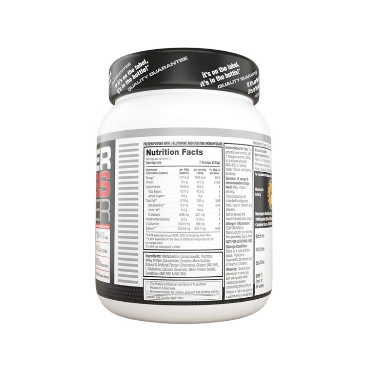 Labrada Super Mass Gainer, 1Kg, Nutrition Facts 