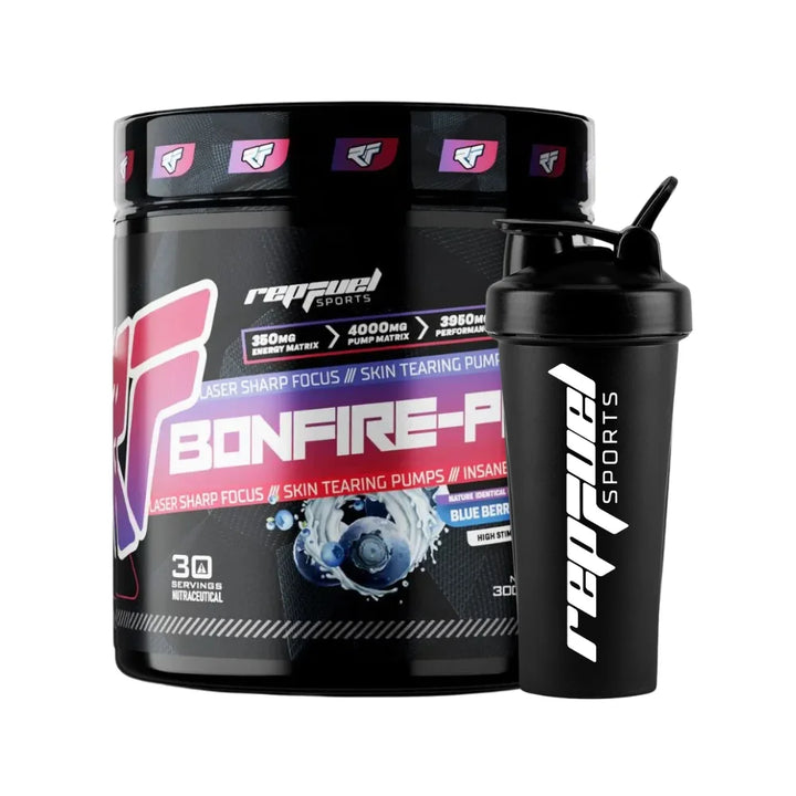 Repfuel Bonfire Pre Workout 300g, Blueberry