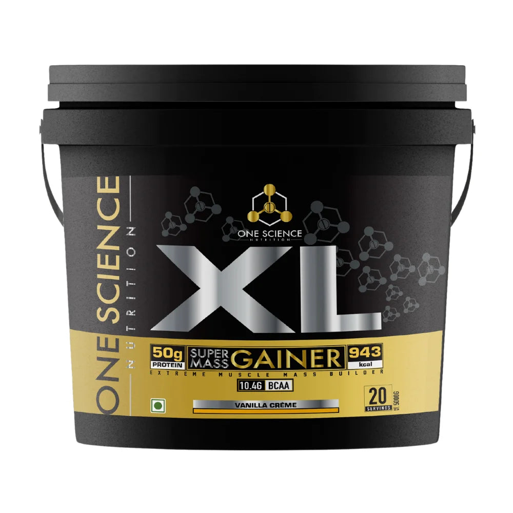One Science XL Super Mass Gainer 5 Kg Vanilla Creme 