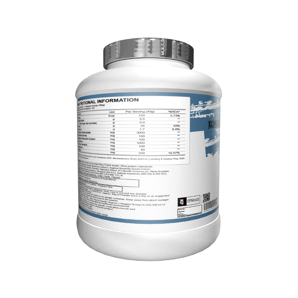 Absolute Nutrition Alpha Whey Nitrox Ingredients