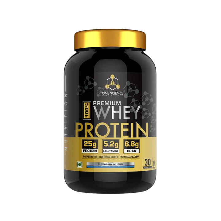 One Science Premium Whey Protein 2Lb, Blueberry Muffin 