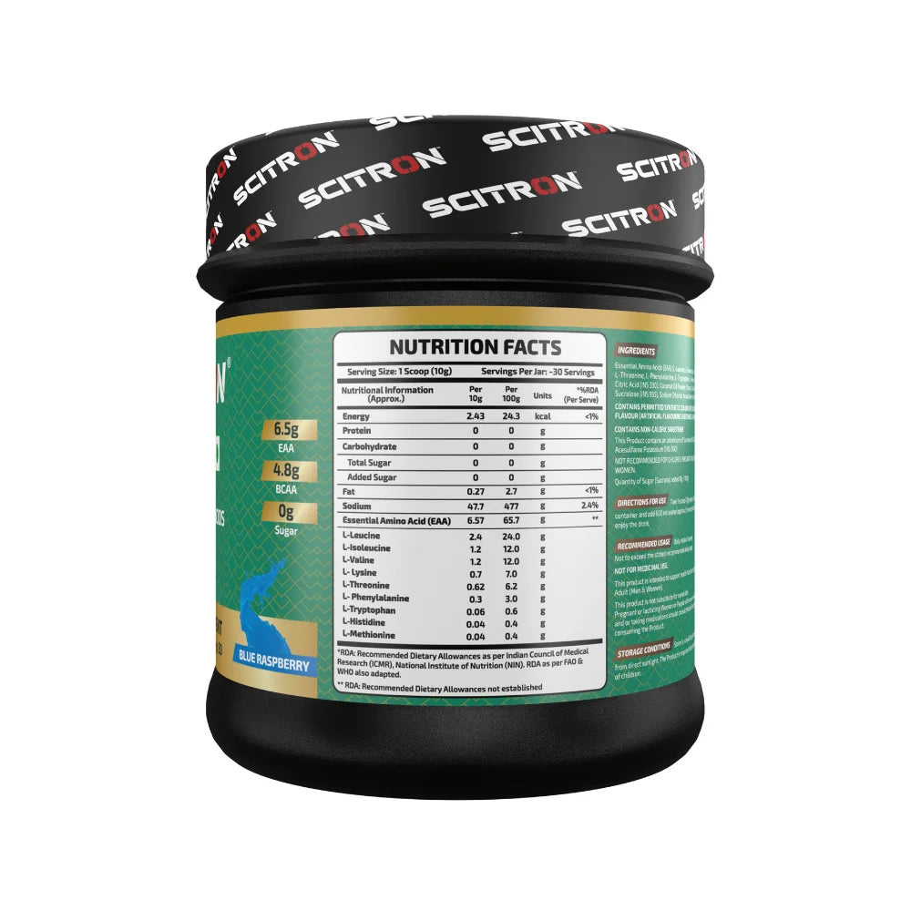 Scitron Nitro Series EAA 9 Nutritional Facts 