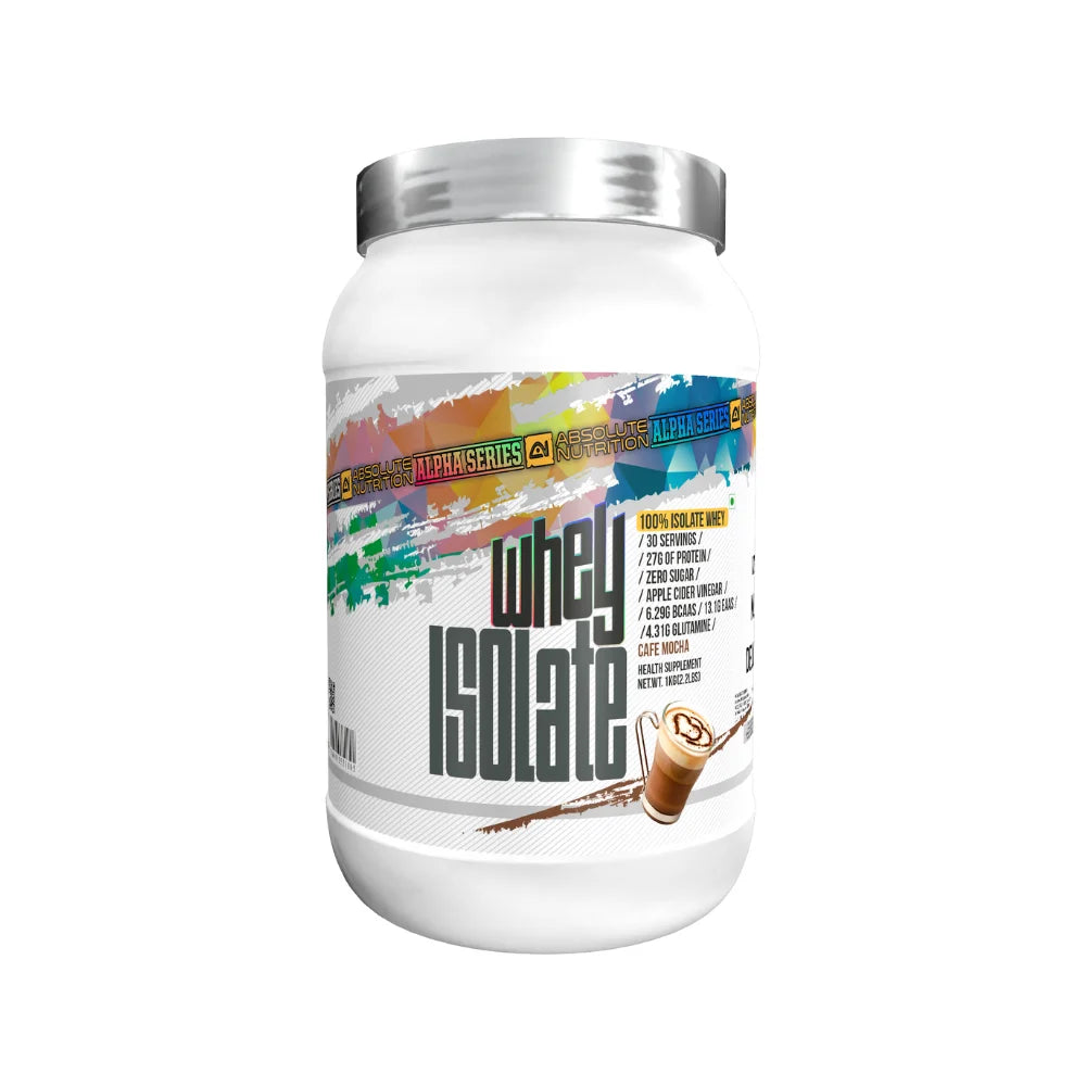 Absolute Nutrition Alpha Whey Protein Isolate 1Kg, Cafe Mocha 
