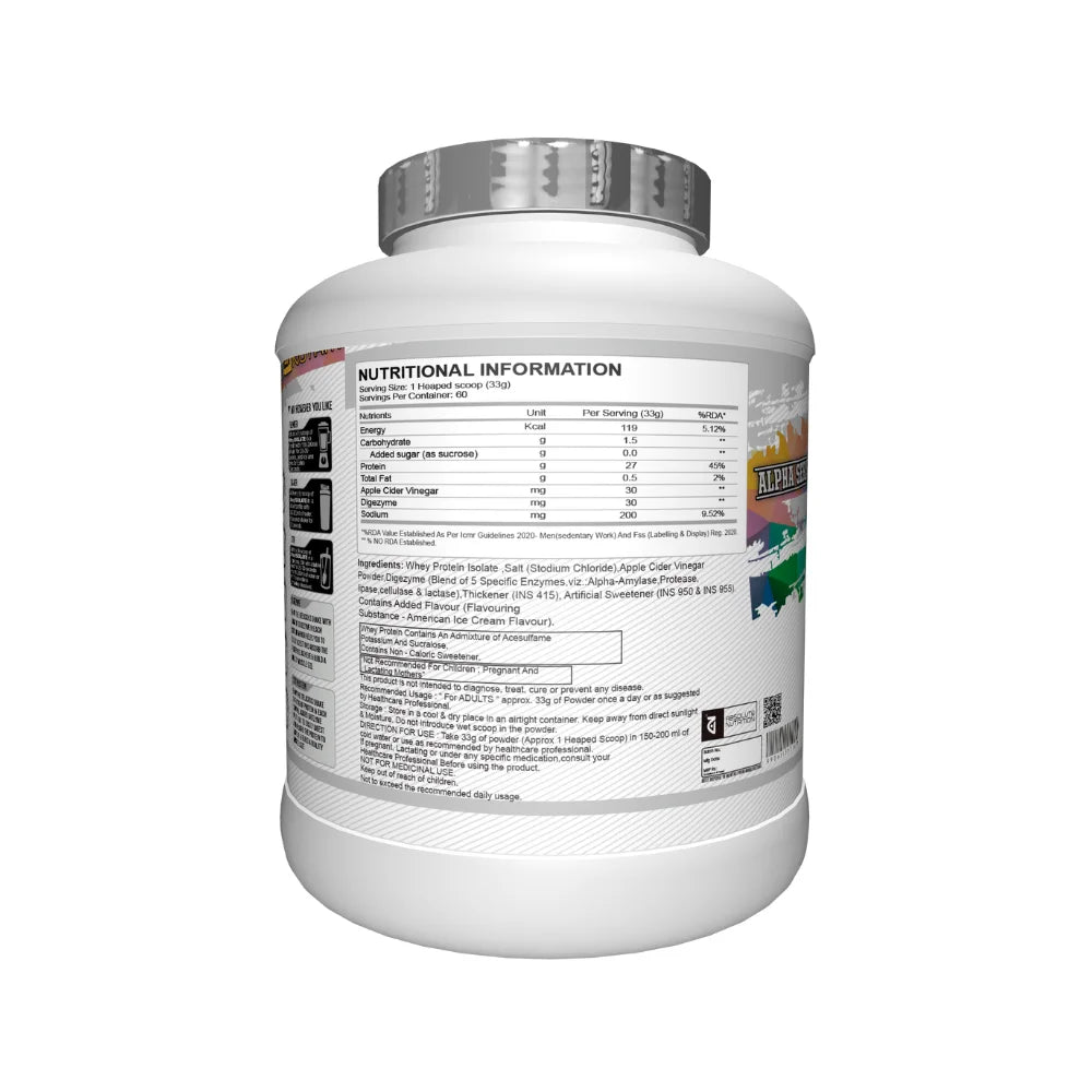 Absolute Whey Isolate Ingredients