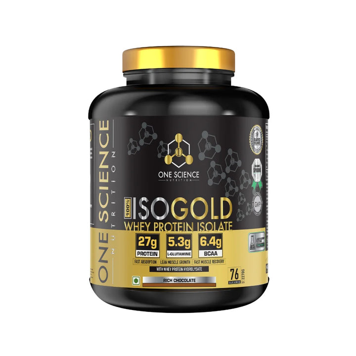One Science 100% ISO Gold Whey Protein Isolate 5lb Rich Chocolate 