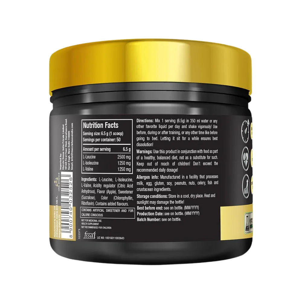 One Science Recharge BCAA 50 Servings Nutrition Facts