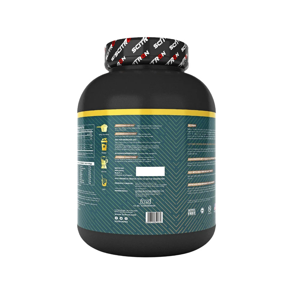 Scitron Nitro Series Performance Whey Protein Powder 