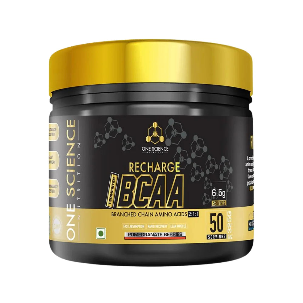 One Science Recharge BCAA 50 Servings Pomegranate Berries 