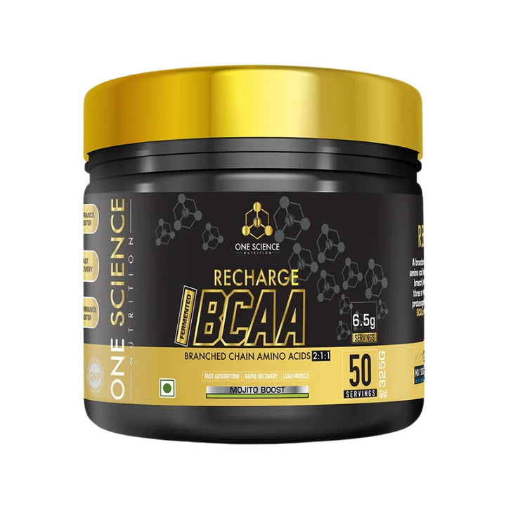 One Science Recharge BCAA 50 Servings Mojito Boost