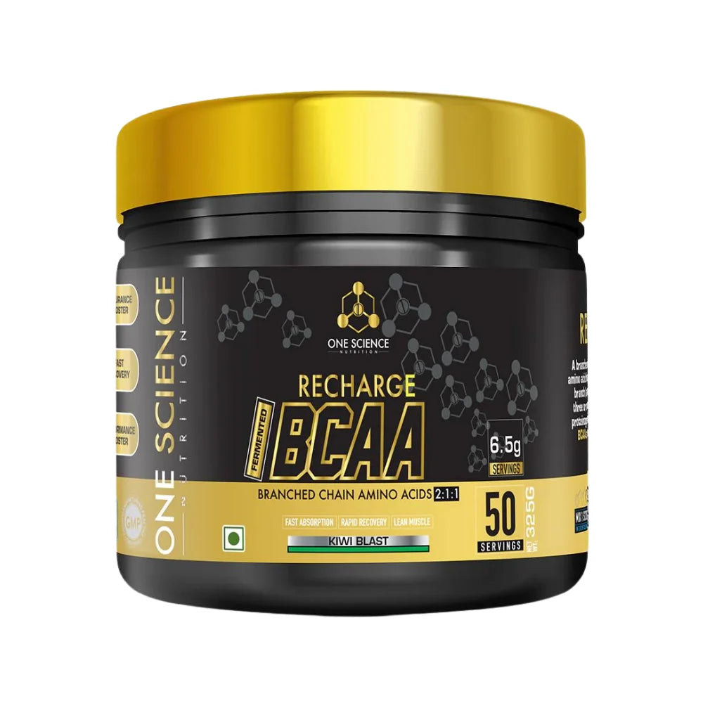 One Science Recharge BCAA 50 Servings Kiwi Blast