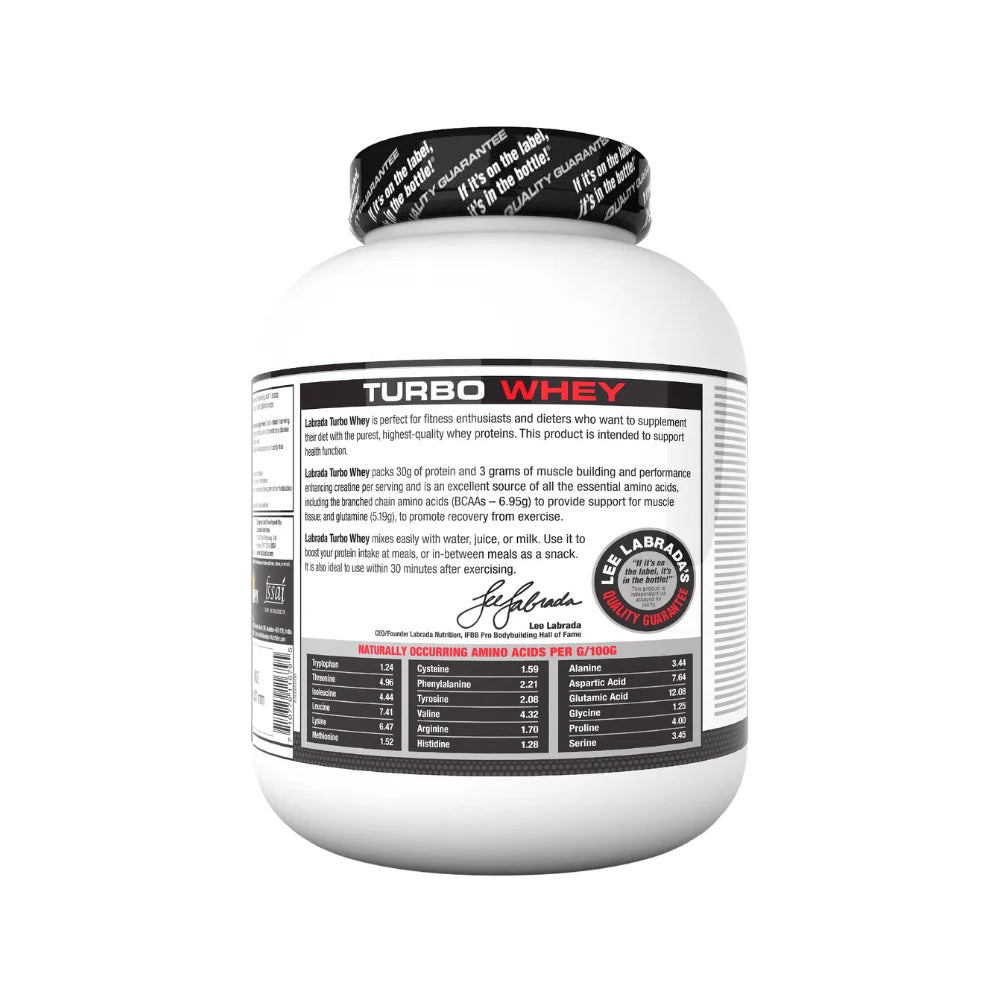 Labrada Turbo Whey Isolate Protein Powder