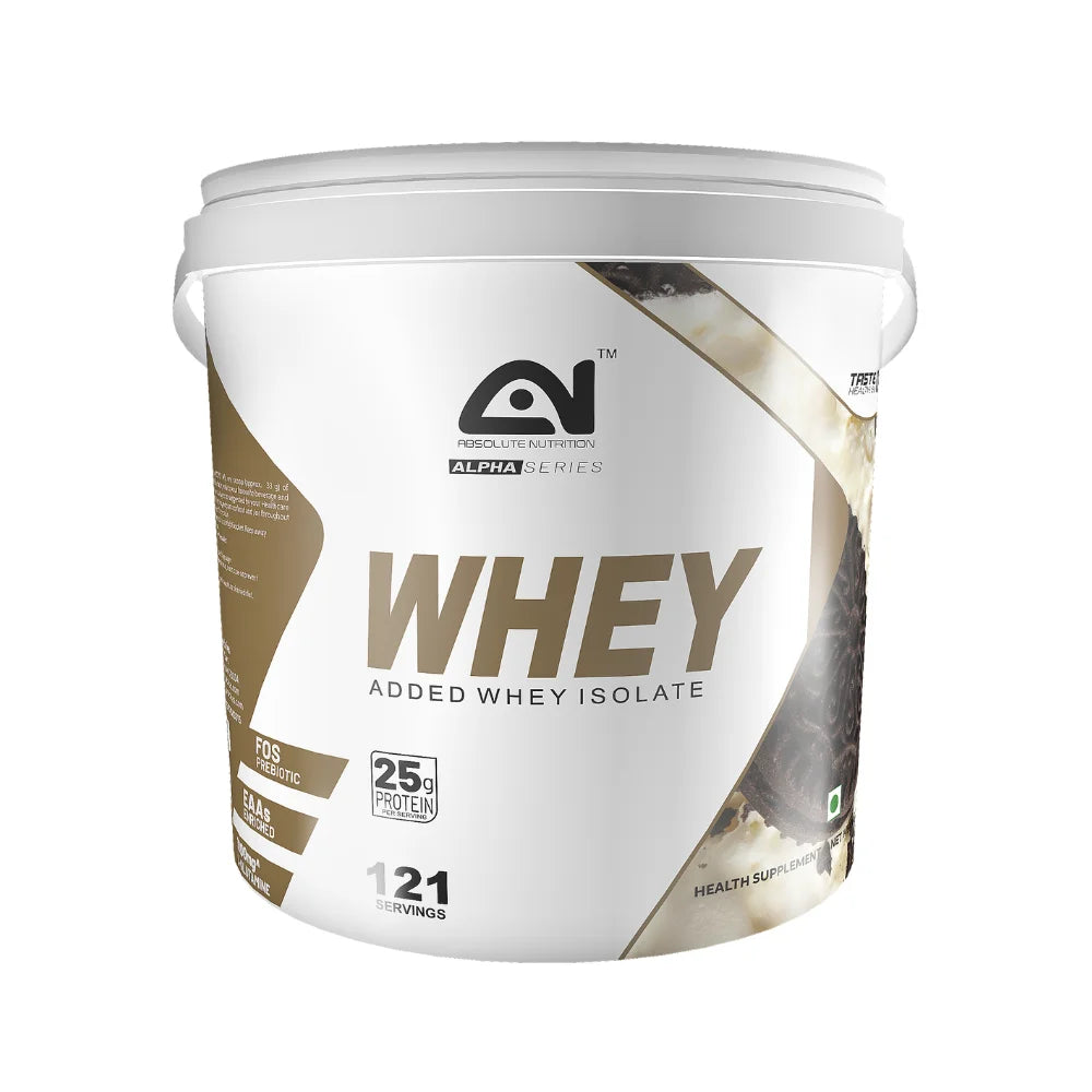 Absolute Nutrition Alpha Whey Protein 5Kg, Cookie & Cream