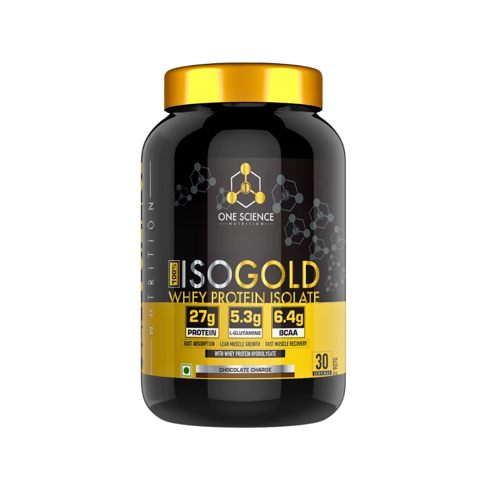 One Science 100% ISO Gold Whey Protein Isolate 2Lb, Chocolate Charge