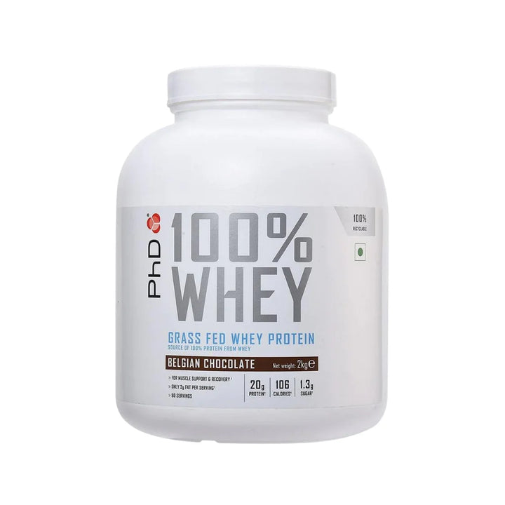PhD Grass Fed Whey Protein Belgian Chocolate 2Kg