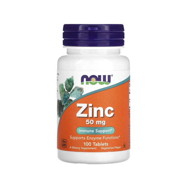 Now Foods Zinc Gluconate 50mg 100 Tablets
