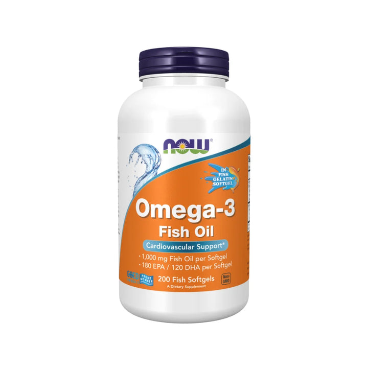 Now Foods Omega-3 200 Softgels For Cardiovascular Support