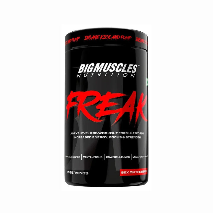 Big Muscles Freak Pre-workout 60 Servings, Sex on the beach