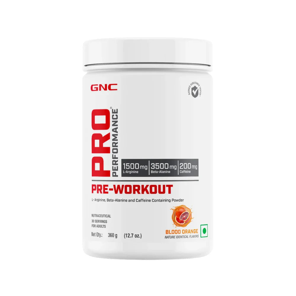 GNC Pre Workout Blood Orange