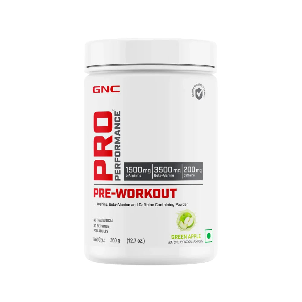 GNC Pre Workout Green Apple
