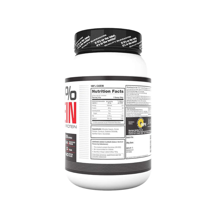 Labrada 100% CASEIN Micellar Casein Protein, Nutrition Facts 