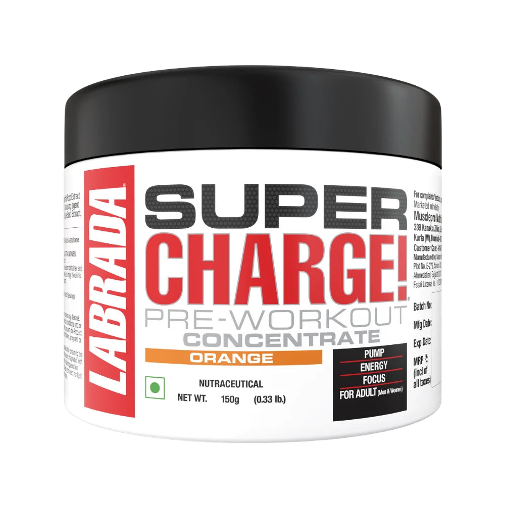 Labrada Super Charge Pre Workout 150g, Orange