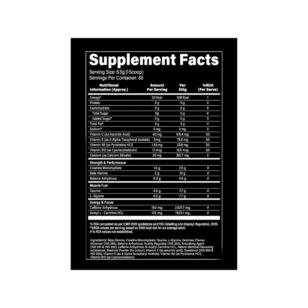 MusclePharm (MP) Combat Pre Workout