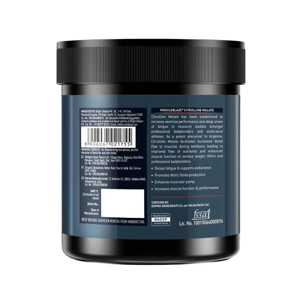 MuscleBlaze Citrulline Malate