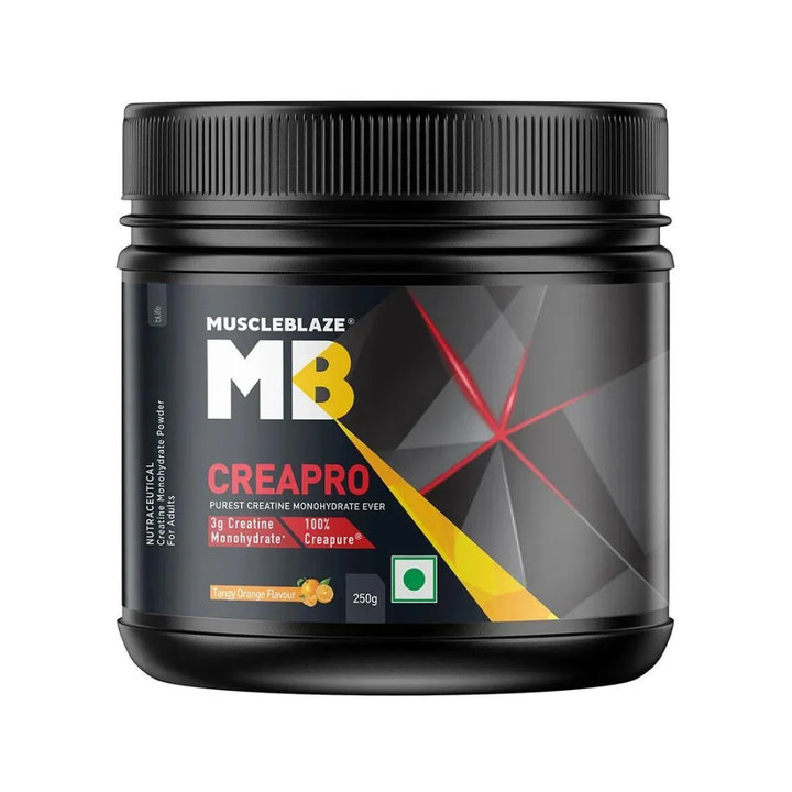 MuscleBlaze CreaPRO Creatine 62 Servings, Tangy Orange 