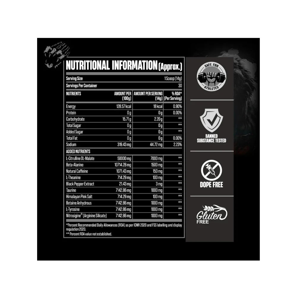 Big Muscles Karnage Black Pre Workout