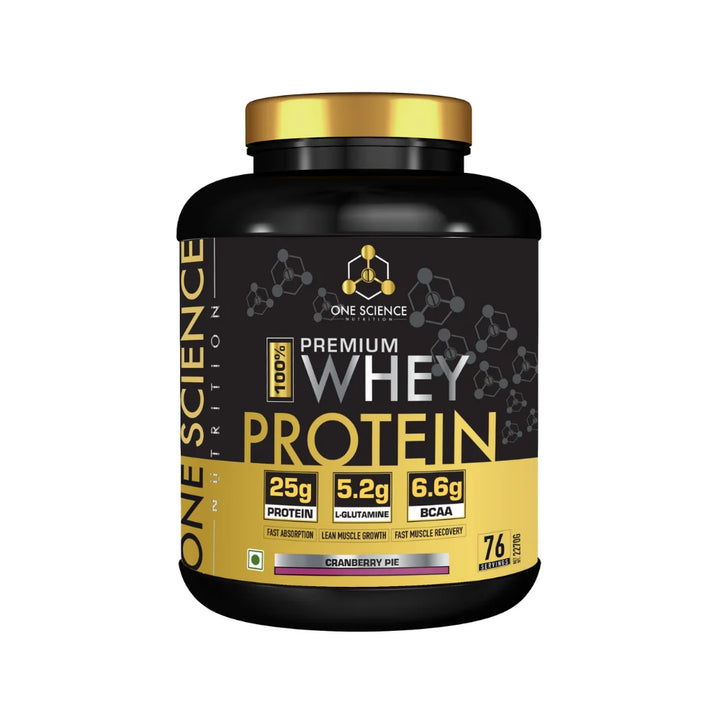 One Sceience Premium Whey Protein, 5Lb, Cranberry Pie