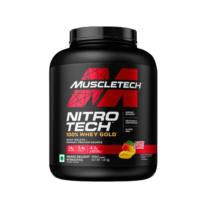 Muscletech Nitro Tech Whey Gold Protein 1.81Kg, Mango Delight