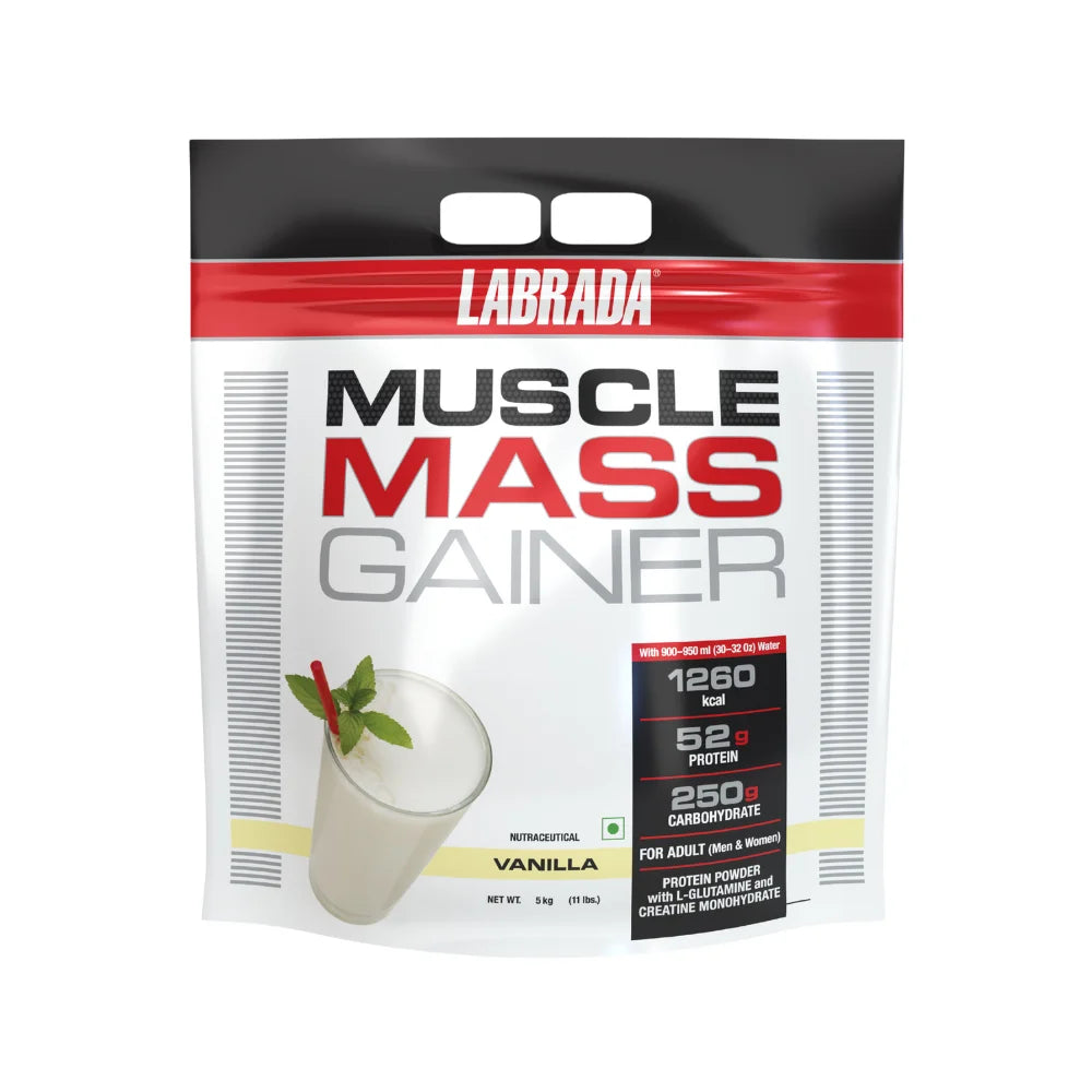Labrada Muscle Mass Gainer, 5Kg, Vanilla