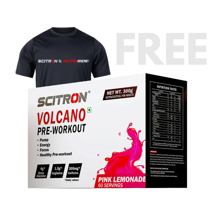 Scitron Volcano Pre Workout, 60 Servings, Pink Lemonade