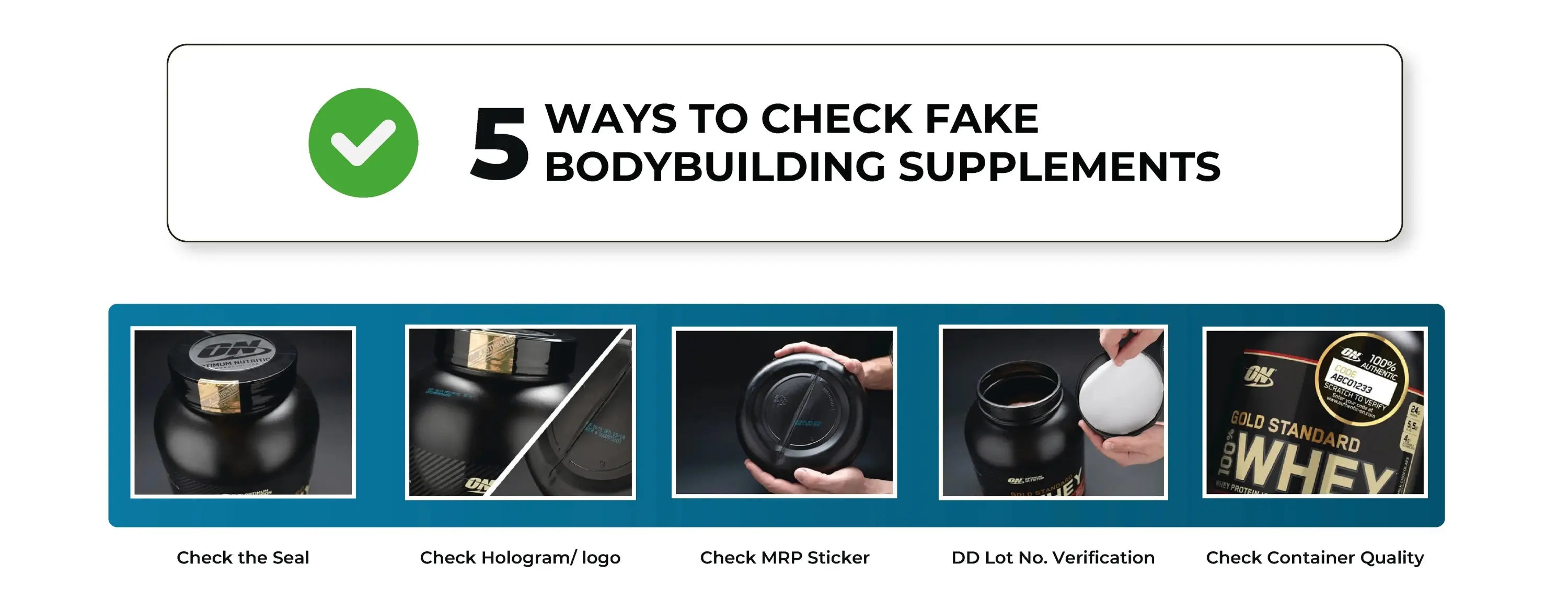 How to check fake bodybuilding supplements