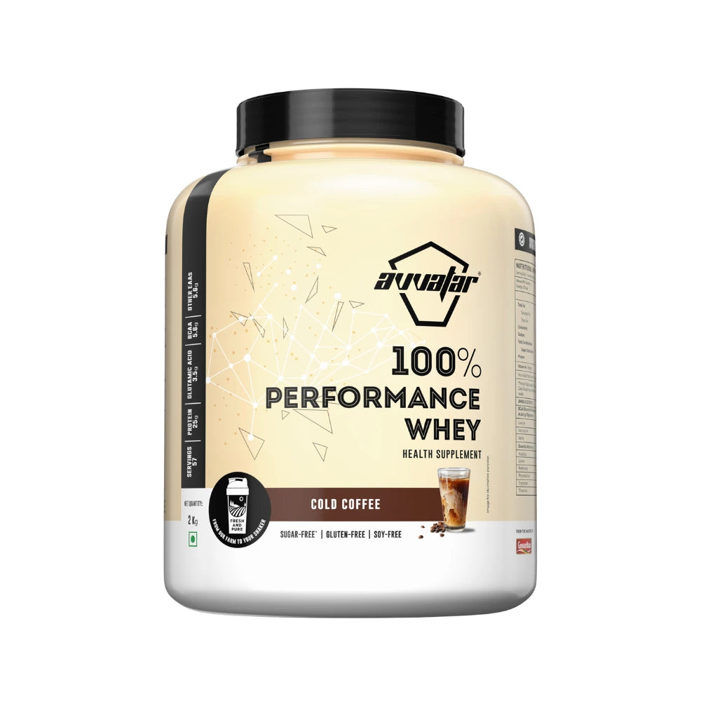 avvatar performance whey protein cold coffee