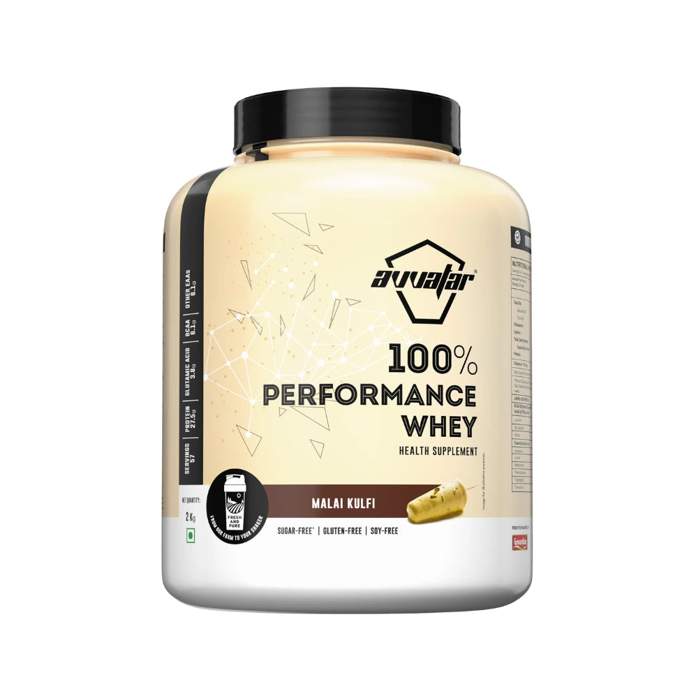 avvatar performance whey protein malai kulfi