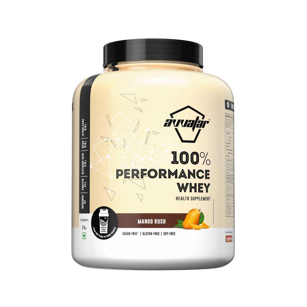 avvatar performance whey protein mango rush