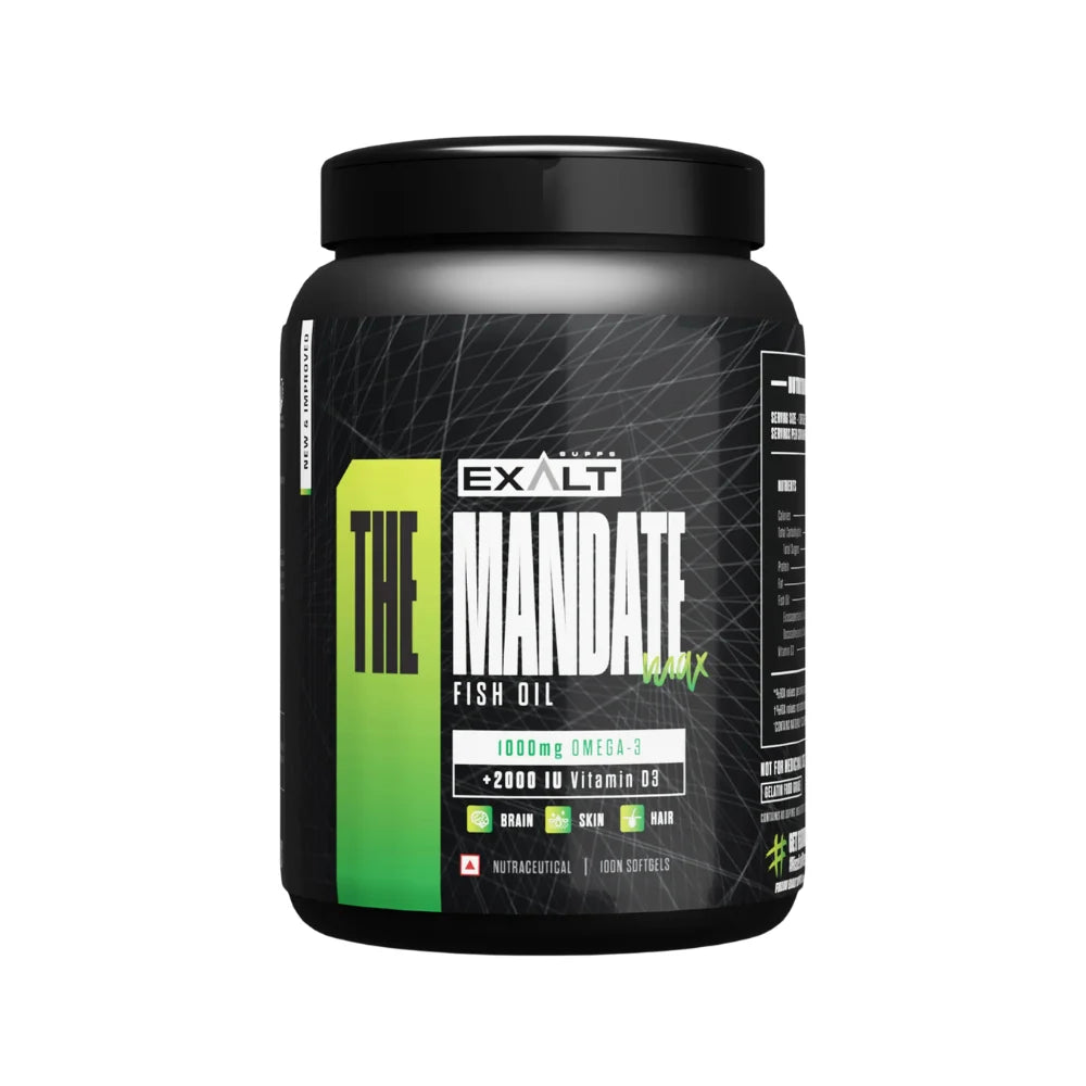 exalt mandate fish oil 100 softgels