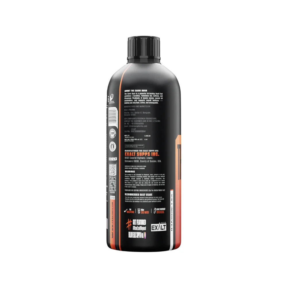 exalt carni burn l carnitine 900ml