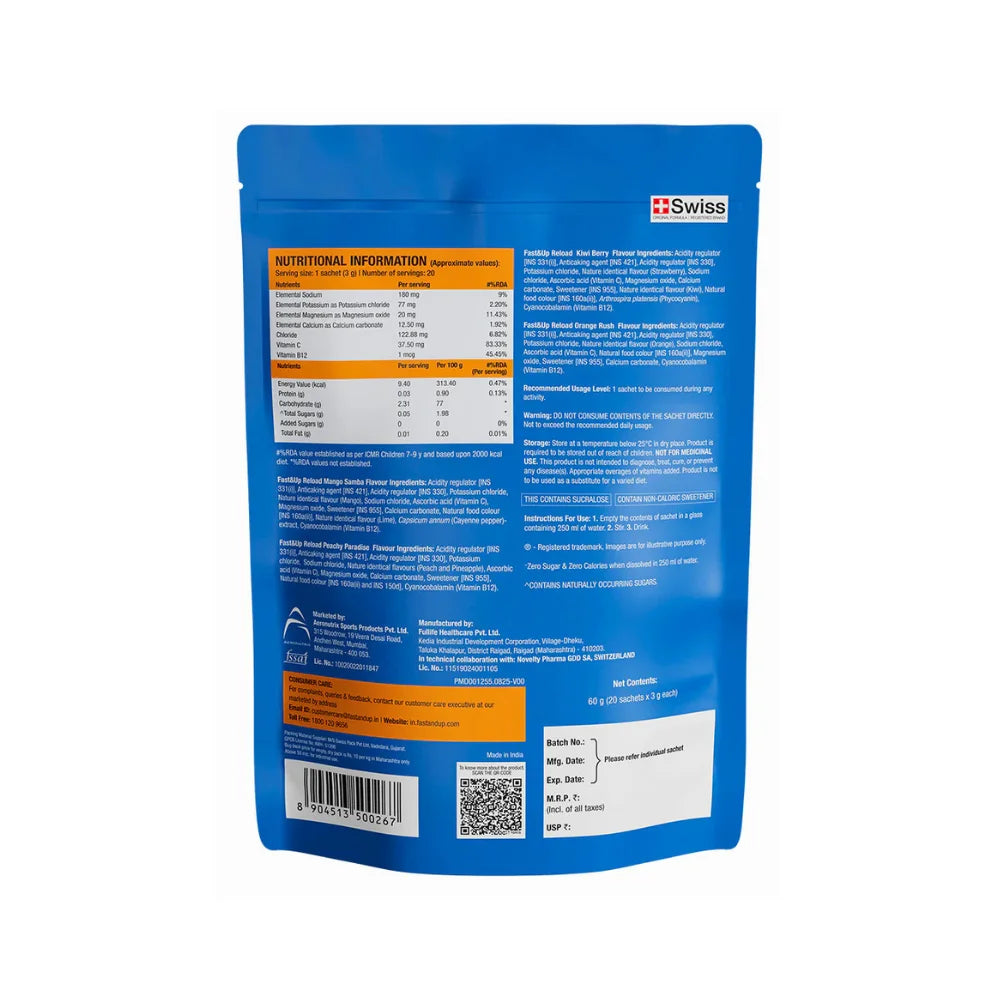 Fast&Up Reload Electrolytes Powder