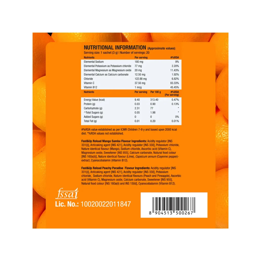 Fast&Up Reload Electrolytes Powder