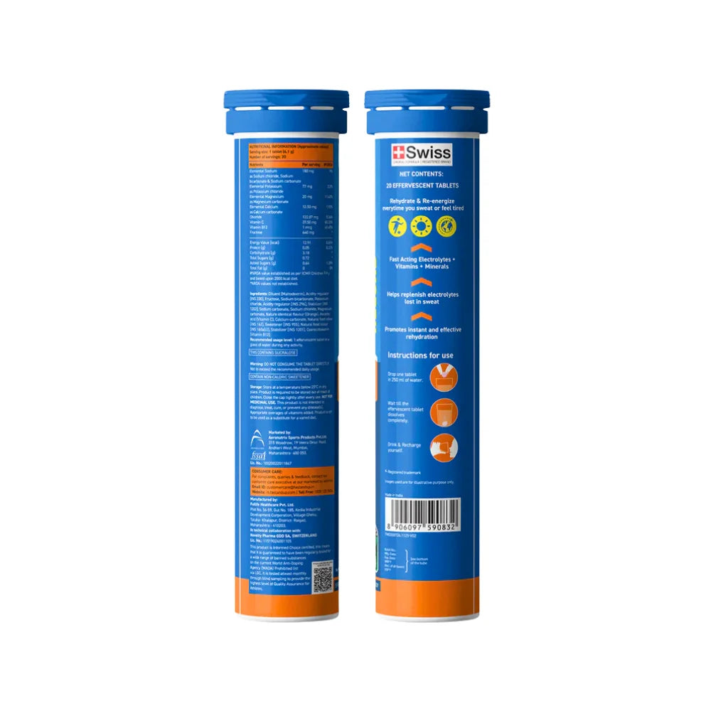 Fast&Up Reload Electrolytes Effervescent Tablets