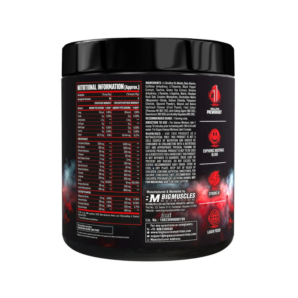 Big Muscles Nutrition Freak Pre Workout