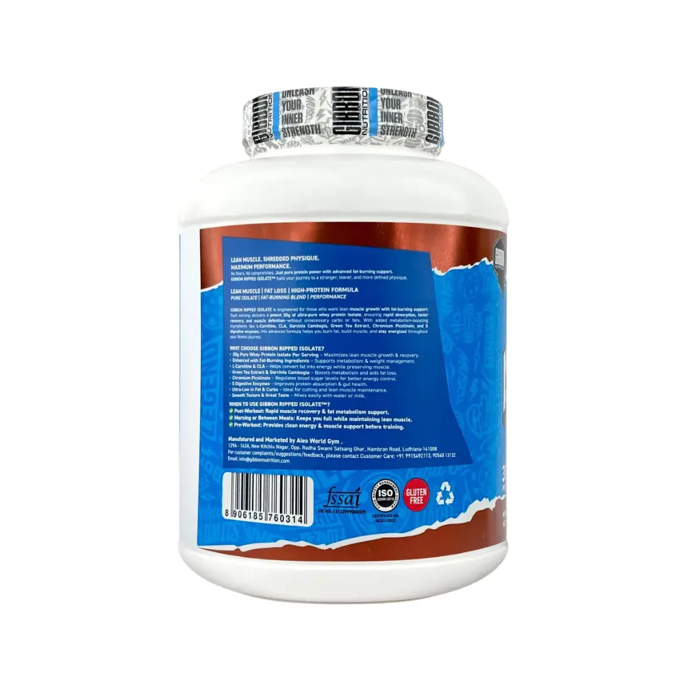 gibbon ripped isolate 2kg benefits 