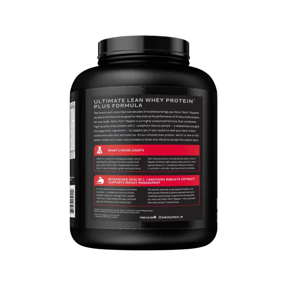 muscletech nitrotech ripped 1.72kg benefits