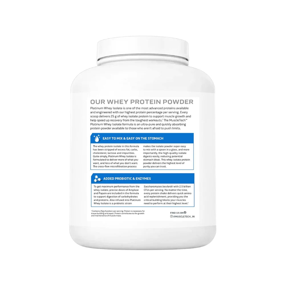 muscletech whey isolate milk chocolate  1.72kg benefits