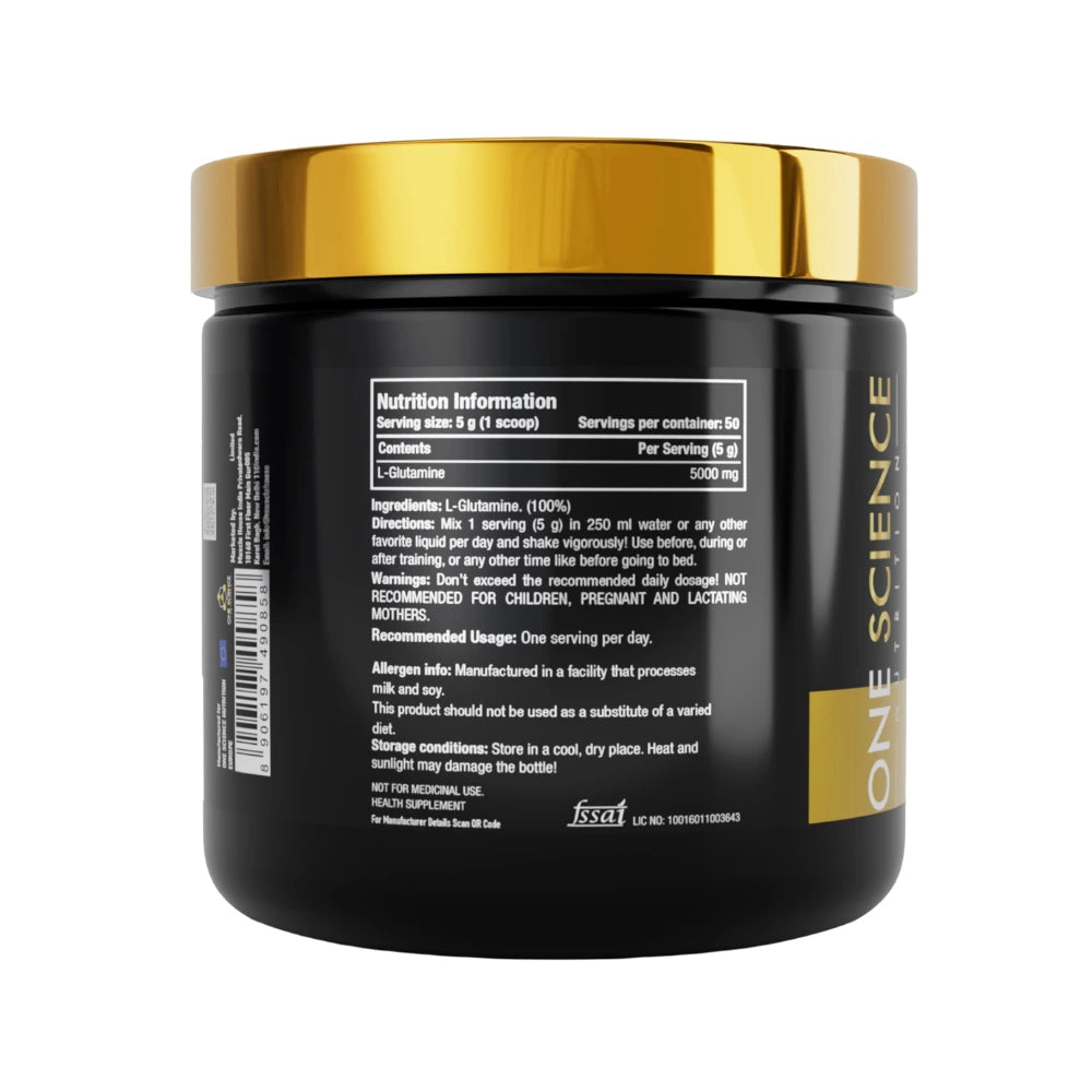 one science complex pro glutamine nutritional information