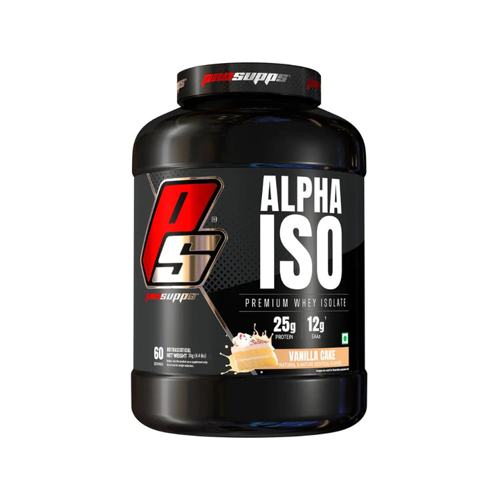 prosupps alpha iso whey protein isolate vanilla cake 