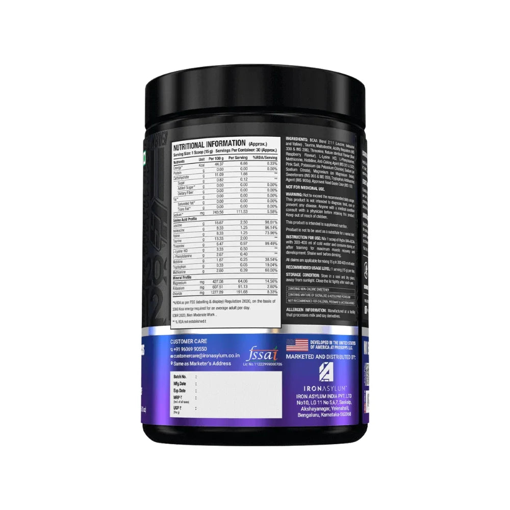 ProSupps Hydro EAA Nutritional Information